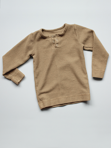 The Simple Folk Waffle top, Camel